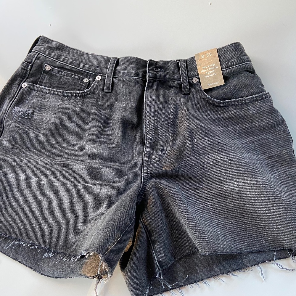 Madewell Mid-length relaxed denim shorts